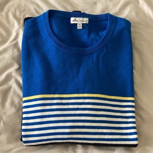 Peter Millar Men’s Sweater Size XL Pima Cotton Merino Wool Blend Top B17 - Picture 8 of 8